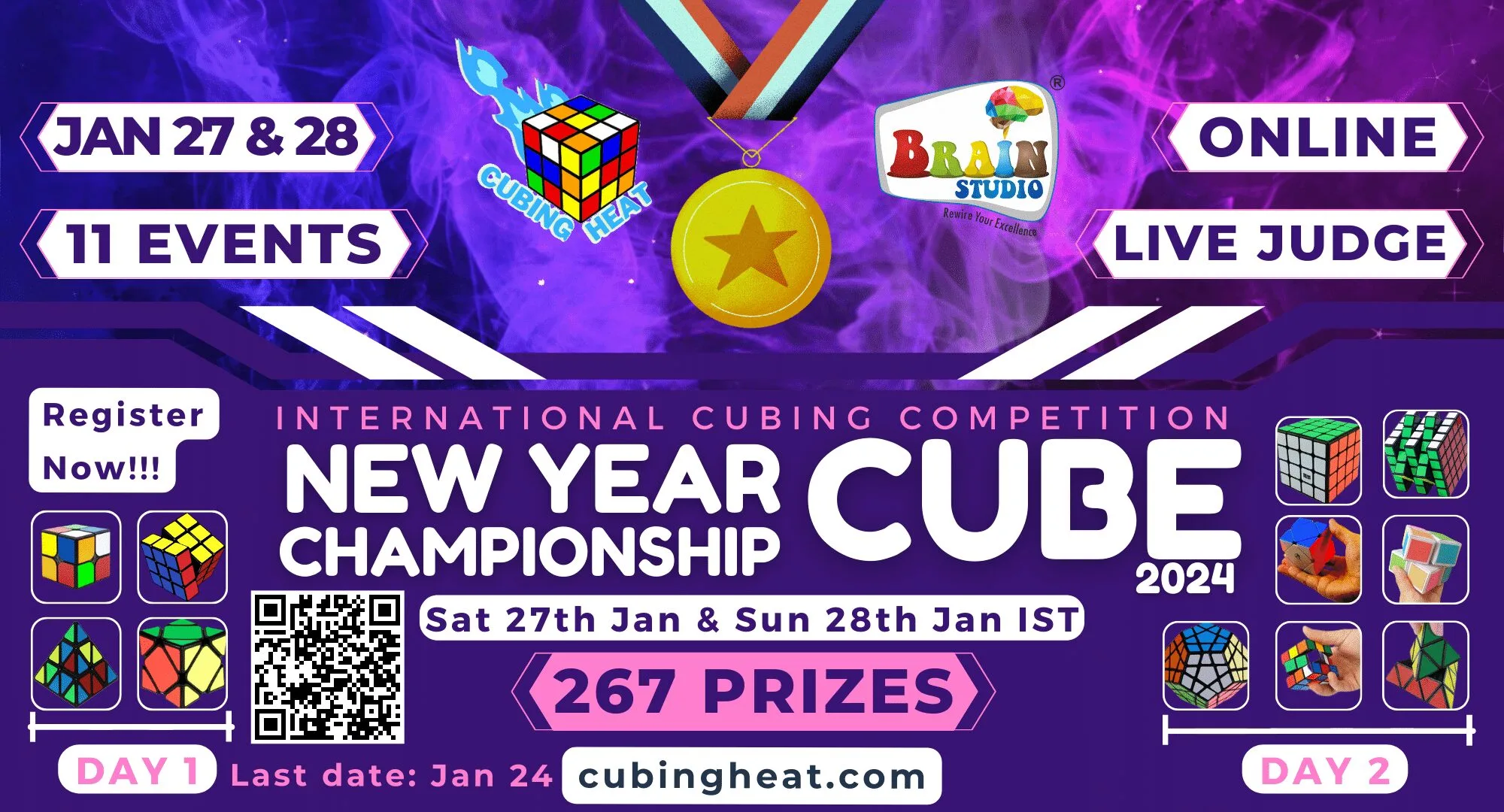 New Year Cube Championship 2024 Cubing Heat