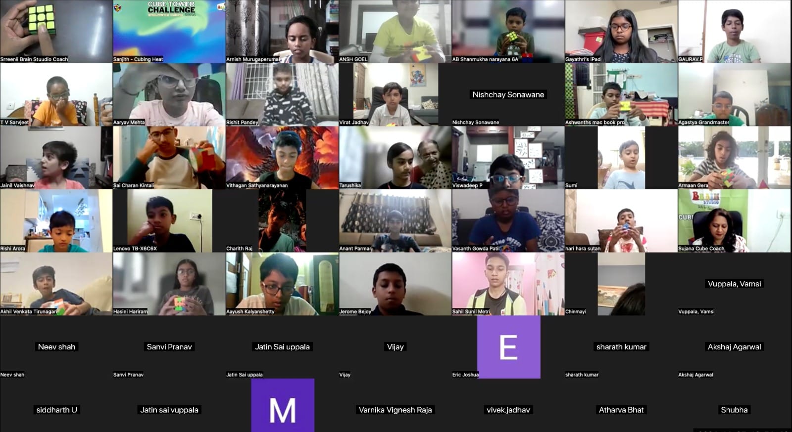 Large group cubing party